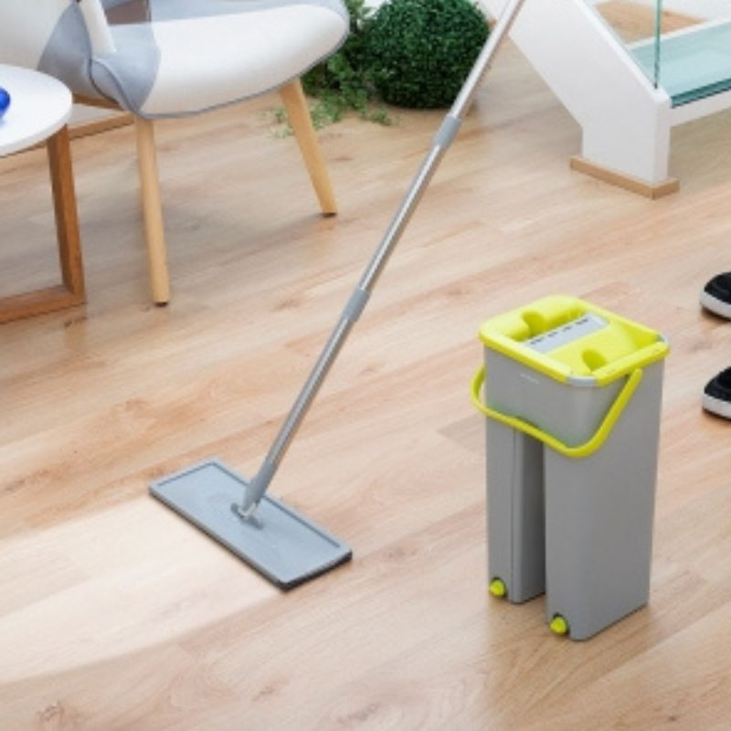 KLIRIMOP - Balai Serpillière à Tête Rotative 360° avec Seau Double Action