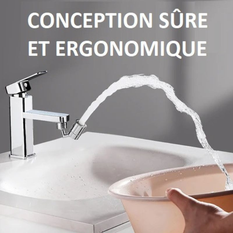 SPLASH GUARD : Embout de Robinet Universel Anti-Éclaboussures rotatif à 360°