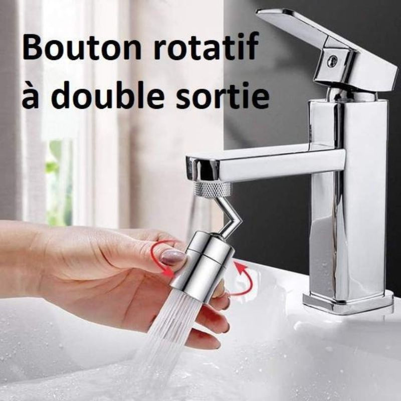 SPLASH GUARD : Embout de Robinet Universel Anti-Éclaboussures rotatif à 360°