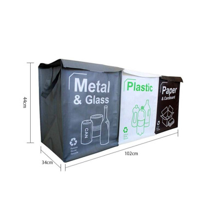 Sacs de recyclage durables - Avec une capacité de 50 litres, ils sont parfaits pour la collecte des déchets