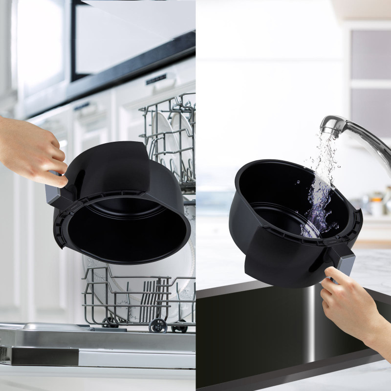 Friteuse à air chaud Rosmarino - cuisinez de délicieux aliments sans huile, sans stress et en toute simplicité