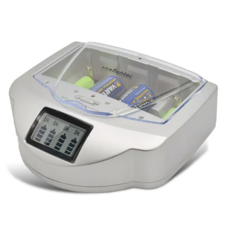 BATTERY CHARGER : Chargeur Universel de Piles avec Écran LCD