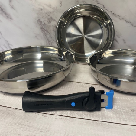 AM8411 : Batterie de Cuisine Inox 10 Pièces Arthur Martin Tous Feux dont Induction et Four