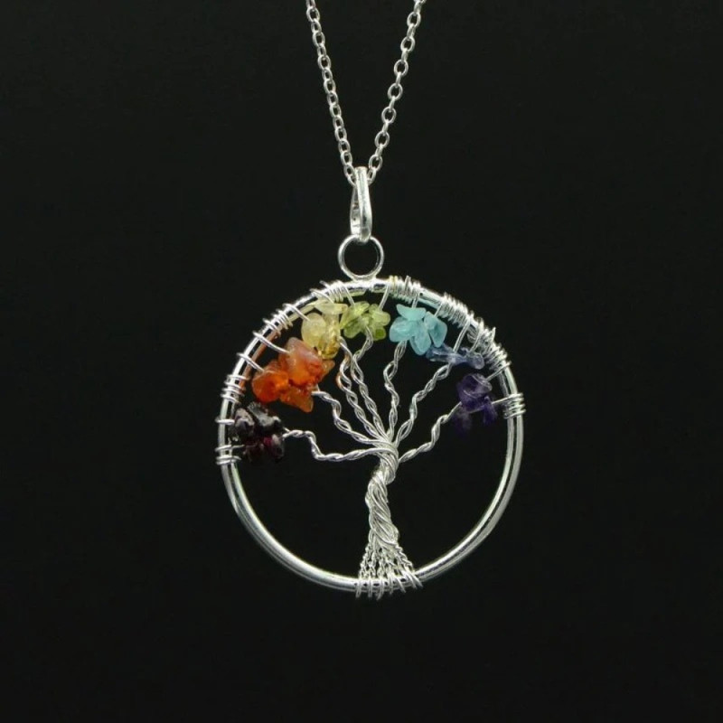 HARMONY NECKLACE : Collier Arbre de Vie - 7 Chakras