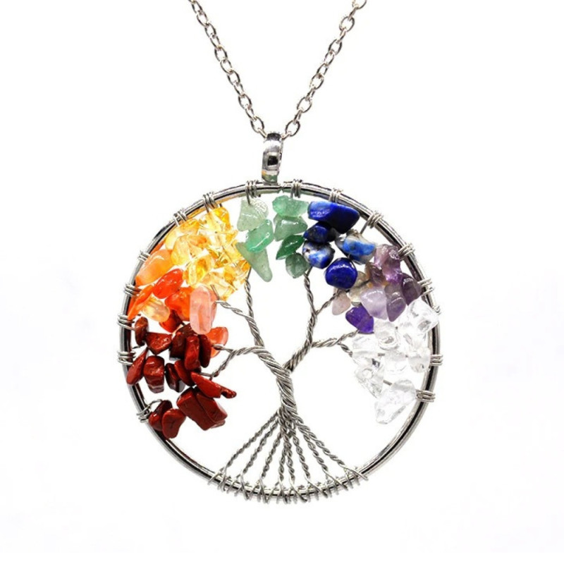 HARMONY NECKLACE : Collier Arbre de Vie - 7 Chakras