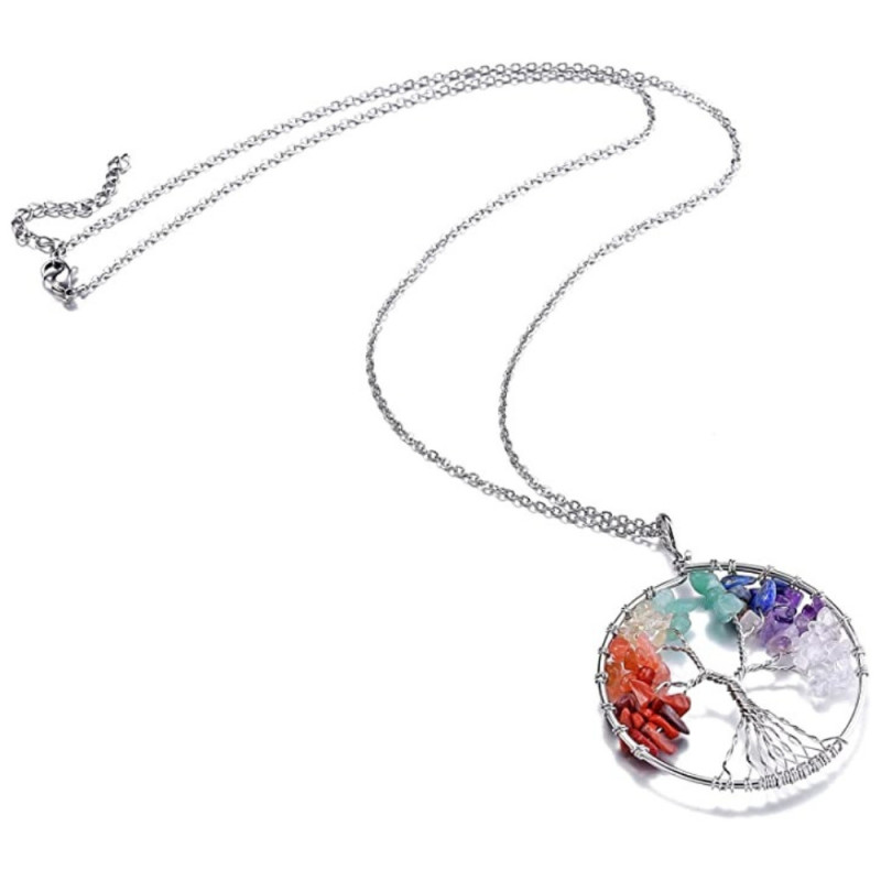 HARMONY NECKLACE : Collier Arbre de Vie - 7 Chakras