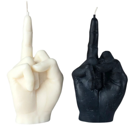 Middle Finger Candle  : Bougie Parfumée et Originale en Forme de Doigt d'Honneur