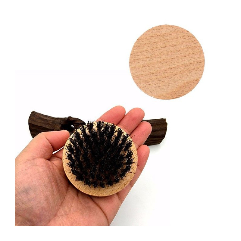 Brosse d'Entretien de la Barbe en Poils de Sanglier