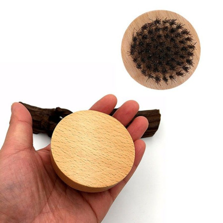 Brosse d'Entretien de la Barbe en Poils de Sanglier
