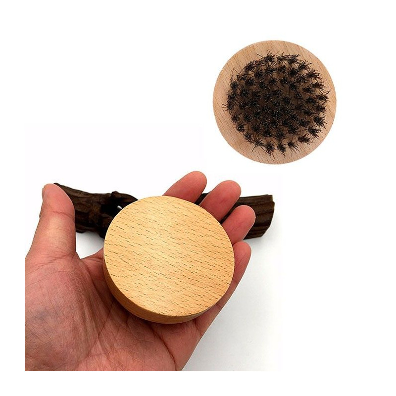 Brosse d'Entretien de la Barbe en Poils de Sanglier