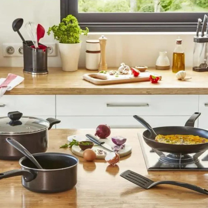 TEFAL2428 : Set de 2 Poêles TEFAL Easy Cook & Clean 24 - 28 cm Tous Feux sauf Induction