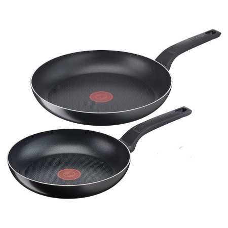 TEFAL2428 : Set de 2 Poêles TEFAL Easy Cook & Clean 24 - 28 cm Tous Feux sauf Induction