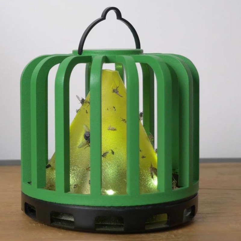 CACTUS TRAP : Piège Collant et Lumineux Anti insectes - Rechargeable