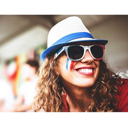 Stick crayon de maquillage supporter drapeau tricolore bleu/blanc/rouge France