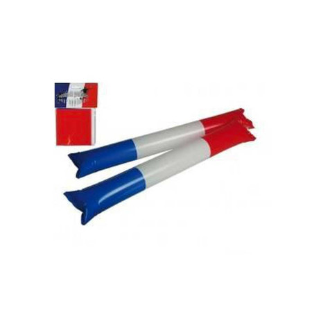 Paire de bâtons gonflables tap tap Air Bang pour applaudir bleu/blanc/rouge France