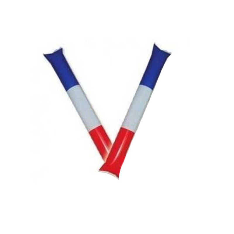 Paire de bâtons gonflables tap tap Air Bang pour applaudir bleu/blanc/rouge France