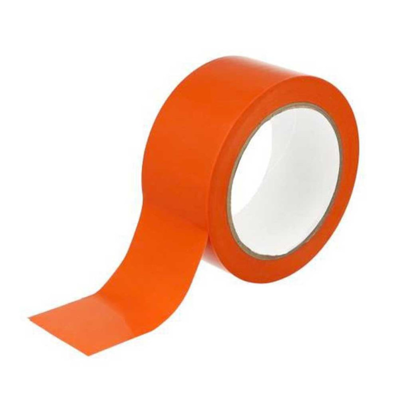 Ruban adhésif de chantier multi usage, masquage réparation - PVC orange - 33 m x 50 mm