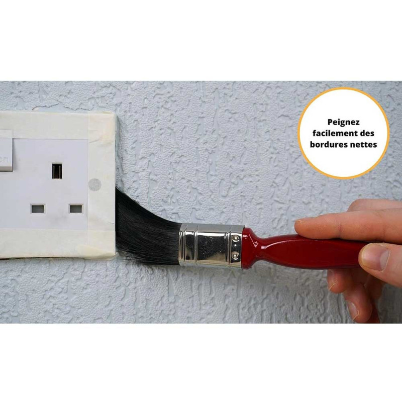 Ruban adhésif de masquage papier crêpe - Protection des surfaces lors de travaux de décoration peinture - 50mm x 50m - Beige