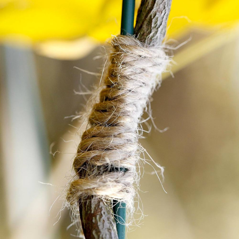 Bobine ficelle en jute naturelle brune - 2mm x 400m - pour le jardinage, bricolage, activités manuelles