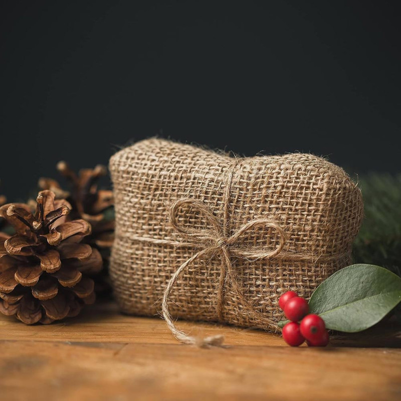 Ficelle en jute naturelle brune - 2mm x 40m - Corde ce chanvre épaisse pour décoration, jardin, bricolage, art et artisanat