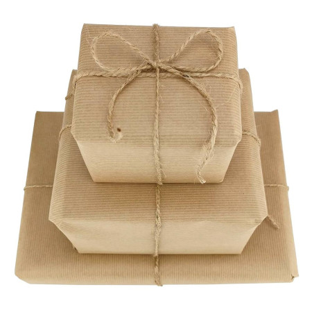 Ficelle en jute naturelle brune - 2mm x 40m - Corde ce chanvre épaisse pour décoration, jardin, bricolage, art et artisanat