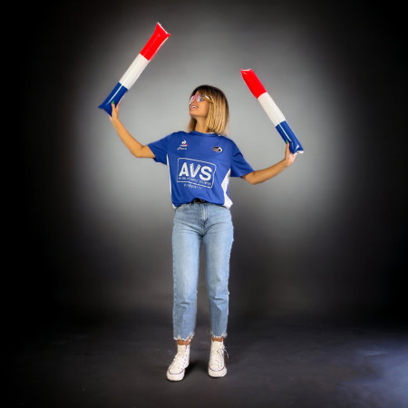 Paire de bâtons gonflables tap tap Air Bang pour applaudir bleu/blanc/rouge France