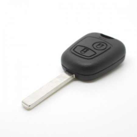 Coque de Clé Vague à 2 Boutons Plip Compatible Véhicules PEUGEOT CITROËN