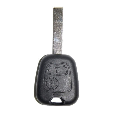Coque de Clé Vague à 2 Boutons Plip Compatible Véhicules PEUGEOT CITROËN