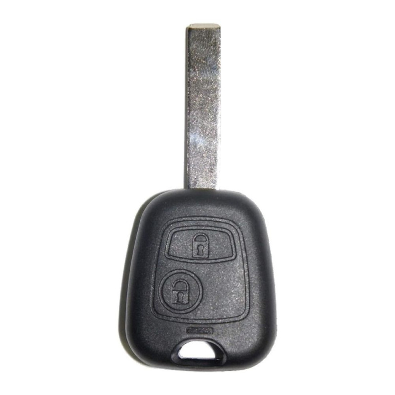 Coque de Clé Vague à 2 Boutons Plip Compatible Véhicules PEUGEOT CITROËN