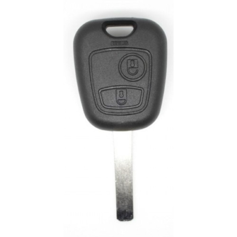Coque de Clé Vague à 2 Boutons Plip Compatible Véhicules PEUGEOT CITROËN