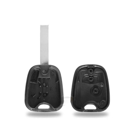 Coque de Clé Vague à 2 Boutons Plip Compatible Véhicules PEUGEOT CITROËN
