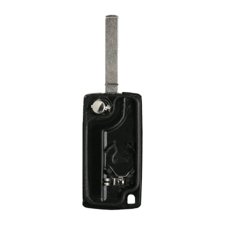Coque de Clé Rabattable à 2 Boutons Plip Compatible Voitures PEUGEOT CITROËN