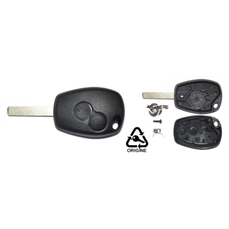 Coque de Clé Vague à 2 Boutons pour Véhicules CLIO MEGANE LAGUNA