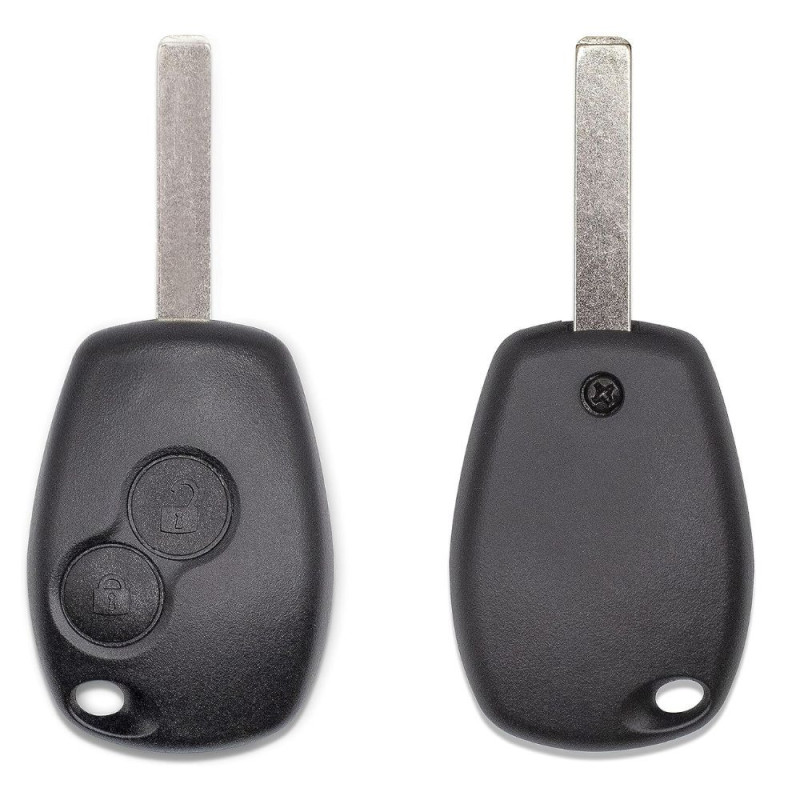Coque de Clé Vague à 2 Boutons pour Véhicules CLIO MEGANE LAGUNA