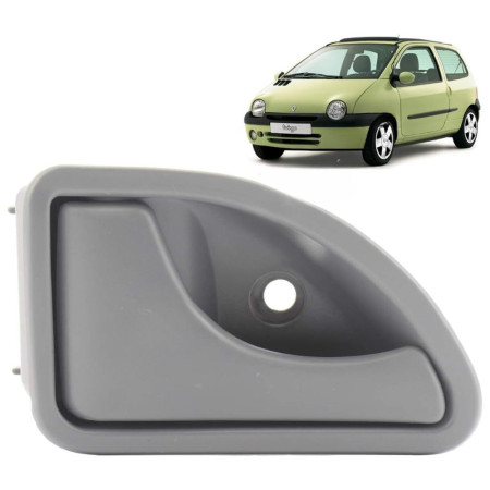 Poignée de porte intérieure gris avant gauche pour véhicules RENAULT Twingo I, Kangoo et NISSAN Kubistar