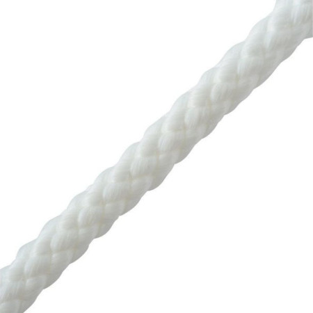 Tresse blanche en polypropylène sur bobine - 100 M