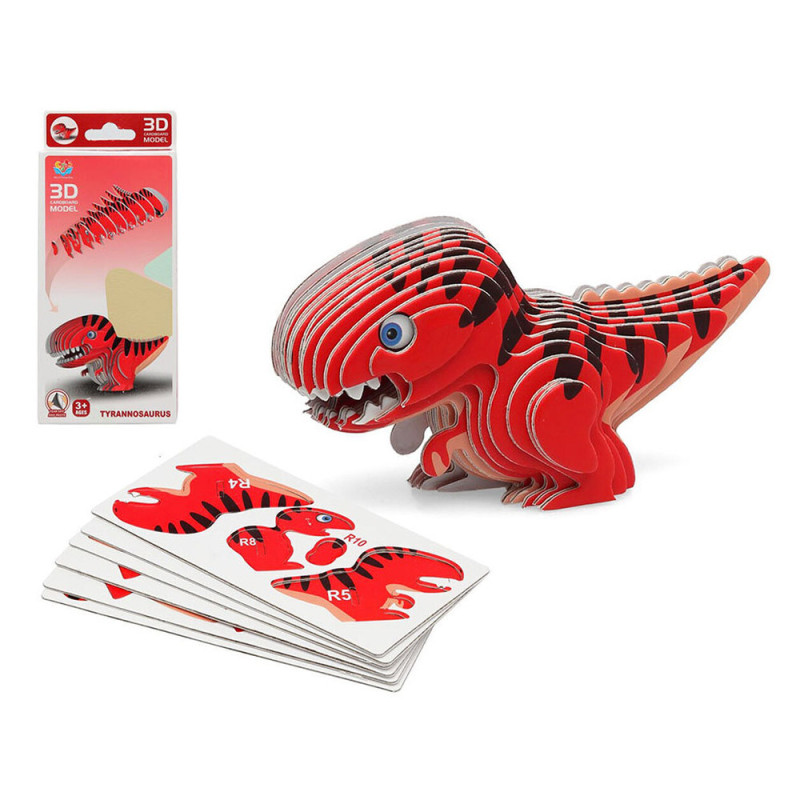 Puzzle 3D Dinosaure DIY à Assembler - Jeu Éducatif et Amusant pour Enfants de 5 Ans et Plus