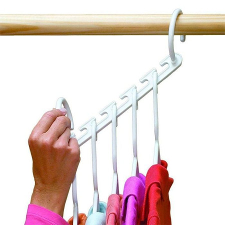 lot de 8 Cintres Multiples Save Space Hanger Cintre Multiple Magique