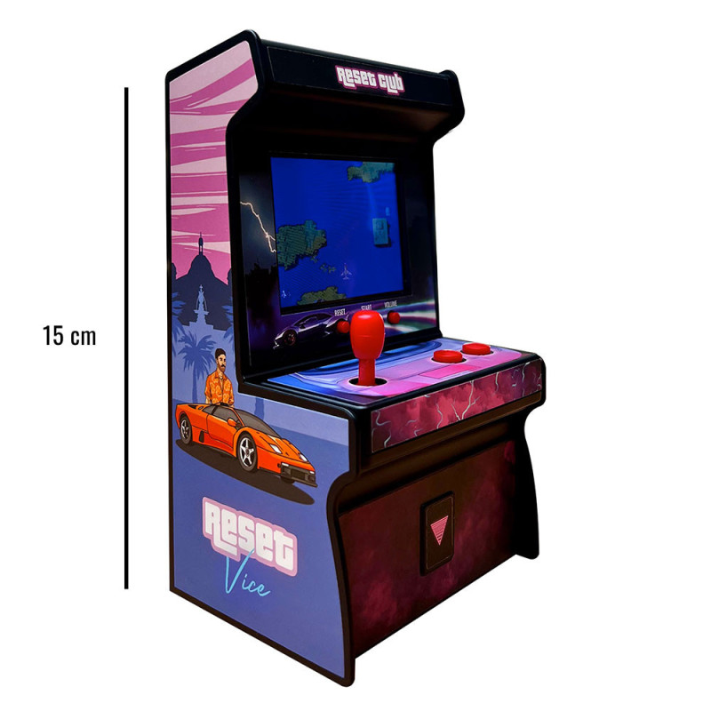 Mini Borne Arcade Reset Club - 200 Jeux Rétro 8 bits