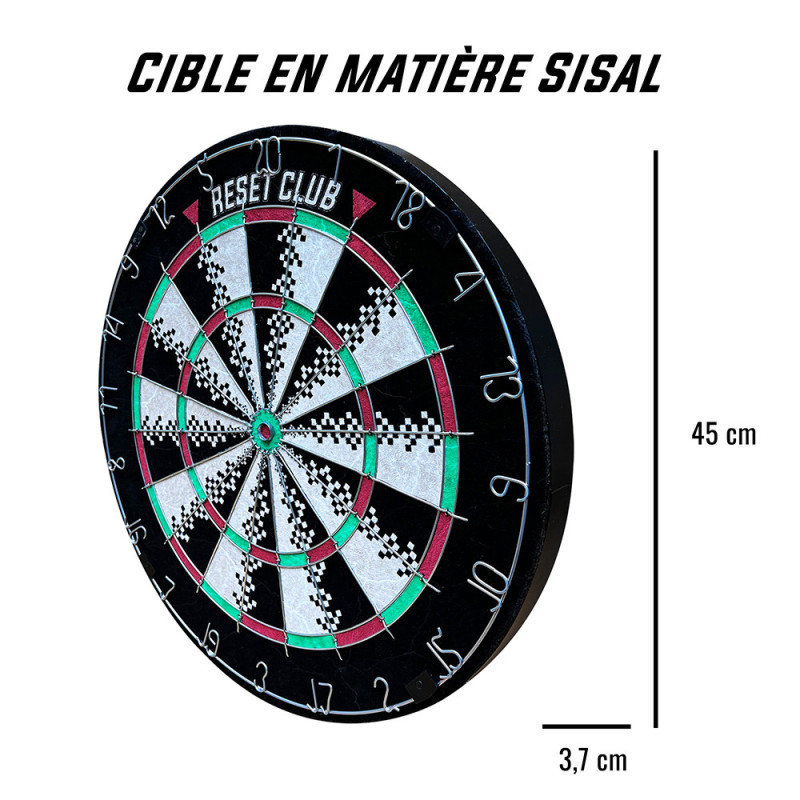 Jeu d'Adresse Cible avec Lot de 6 Fléchettes