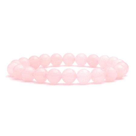 Bracelet Calme Paix et Tendresse avec Pierres Naturelles en Quartz Rose