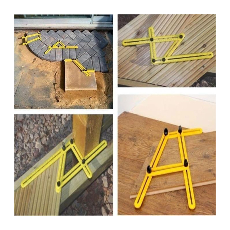 Regle Angle Pliable Multifonction de Mesure Multi Angles