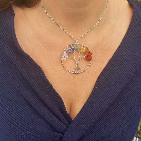 HARMONY NECKLACE : Collier Arbre de Vie - 7 Chakras