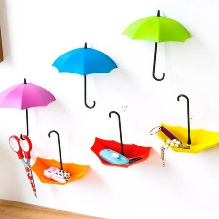 Pack de 6 Parapluies Vide Poche avec Fixation Murale