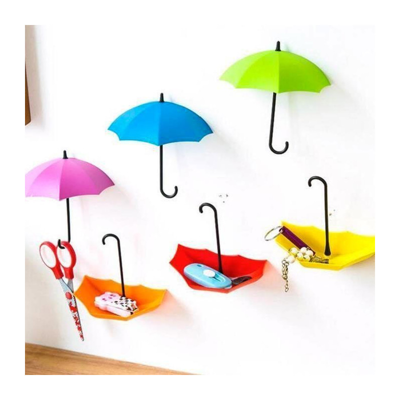 Pack de 6 Parapluies Vide Poche avec Fixation Murale