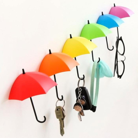 Pack de 6 Parapluies Vide Poche avec Fixation Murale