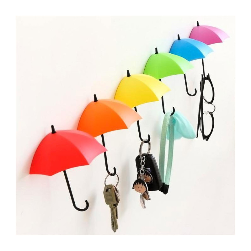 Pack de 6 Parapluies Vide Poche avec Fixation Murale