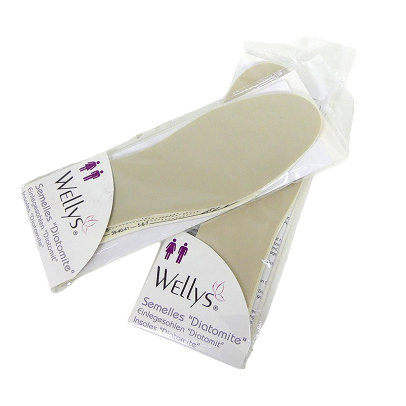 AIRSOLE : Lot de 2 Paires de Semelles Diatomite Anti Irritation et Transpiration - Pointure 35 au 45