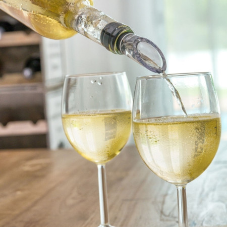 Refroidisseur de Vin 2-en-1 Bâton de Refroidissement et Aérateur en Acier Inoxydable avec Bec Verseur Intégré