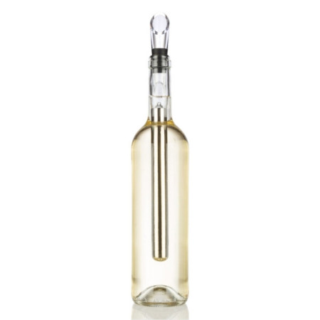 Refroidisseur de Vin 2-en-1 Bâton de Refroidissement et Aérateur en Acier Inoxydable avec Bec Verseur Intégré